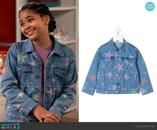 WORN ON TV | iCarly 103 Millicent’s star print denim jacket