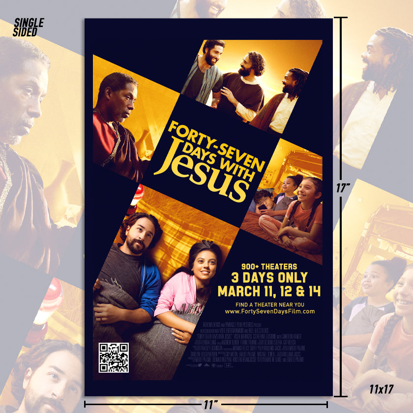 AUTOGRAPHED 47 DAYS WITH JESUS POSTER