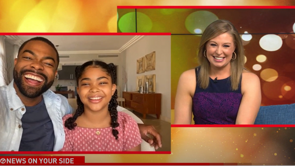 ABC 7 News | Rising star Jaidyn Triplett talks "iCarly" and following in her father's footsteps