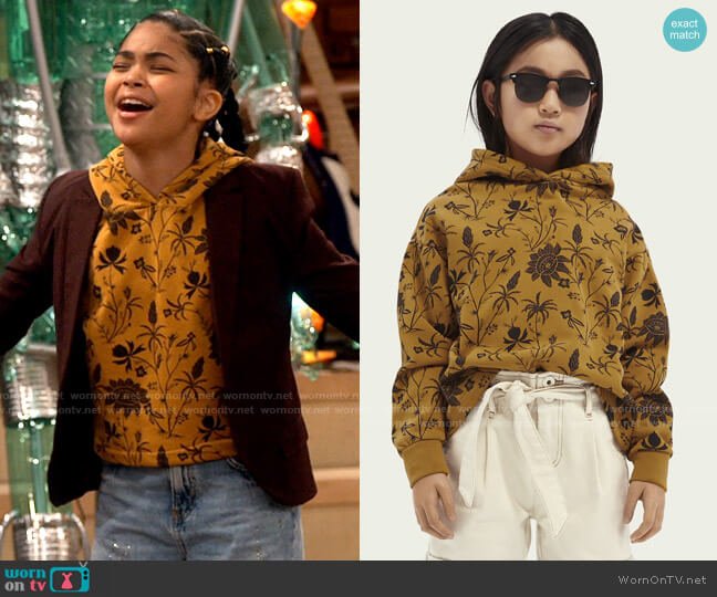 WORN ON TV | iCarly 103 Millicent’s yellow floral hoodie & floral boots