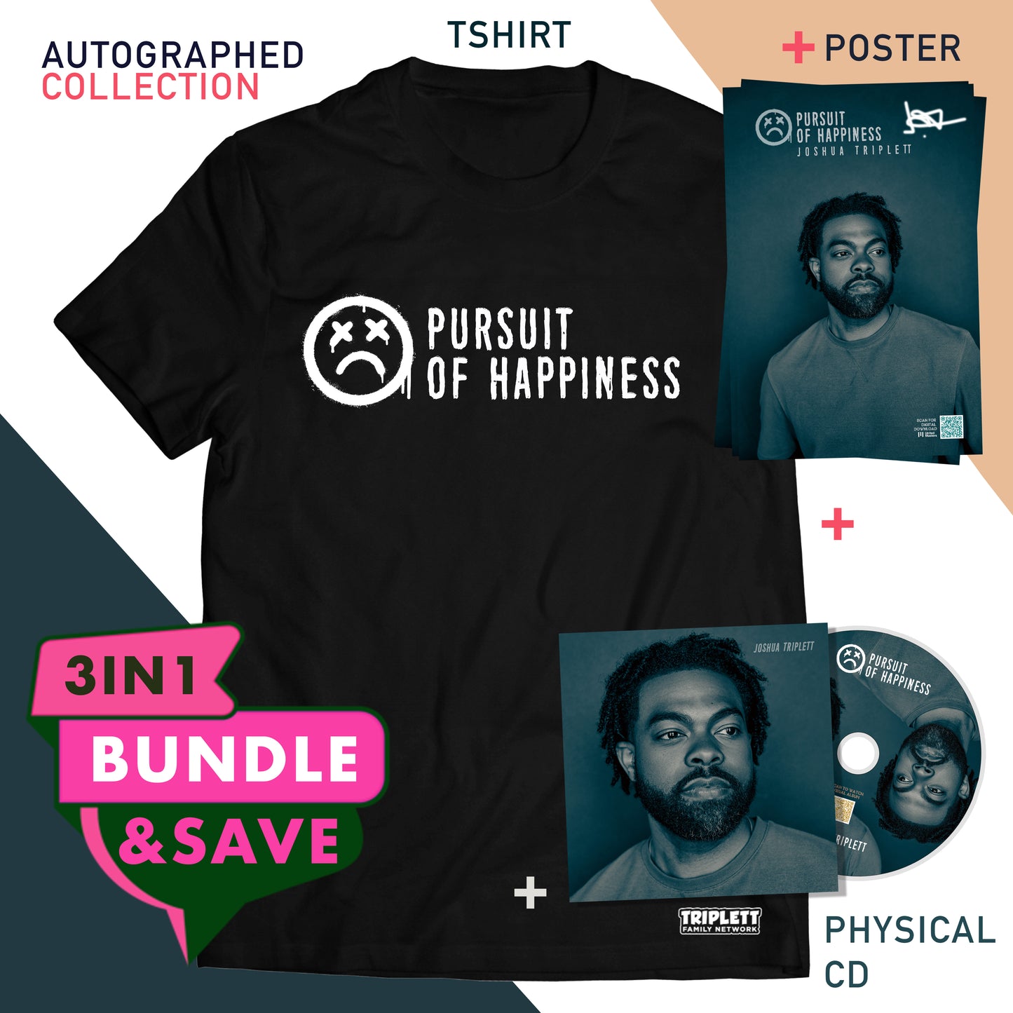 (LIMITED EDITION) AUTOGRAPHED PURSUIT OF HAPPINESS BUNDLE