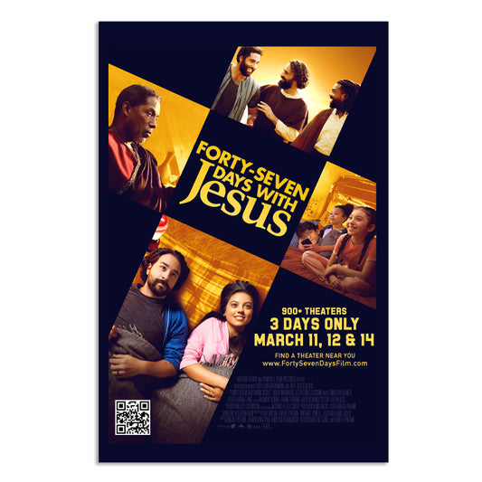 AUTOGRAPHED 47 DAYS WITH JESUS POSTER